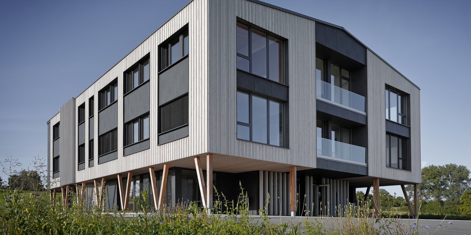 Bürogebäude Holzbau KFW40 QNG in Satteldorf Gröningen 