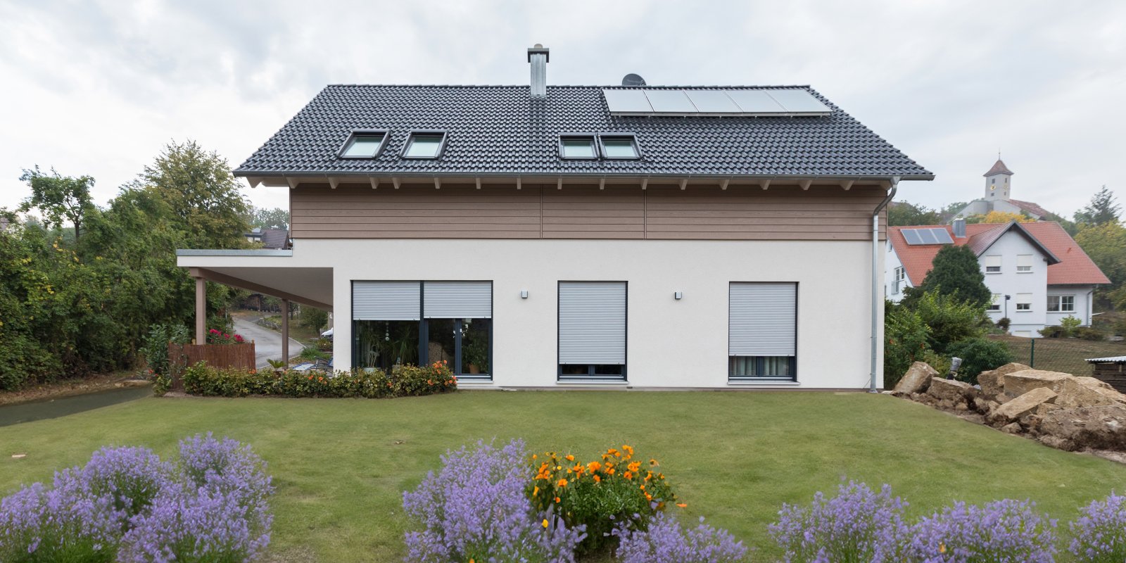 Einfamilienhaus in Hohenlohe Holzbau in KFW40