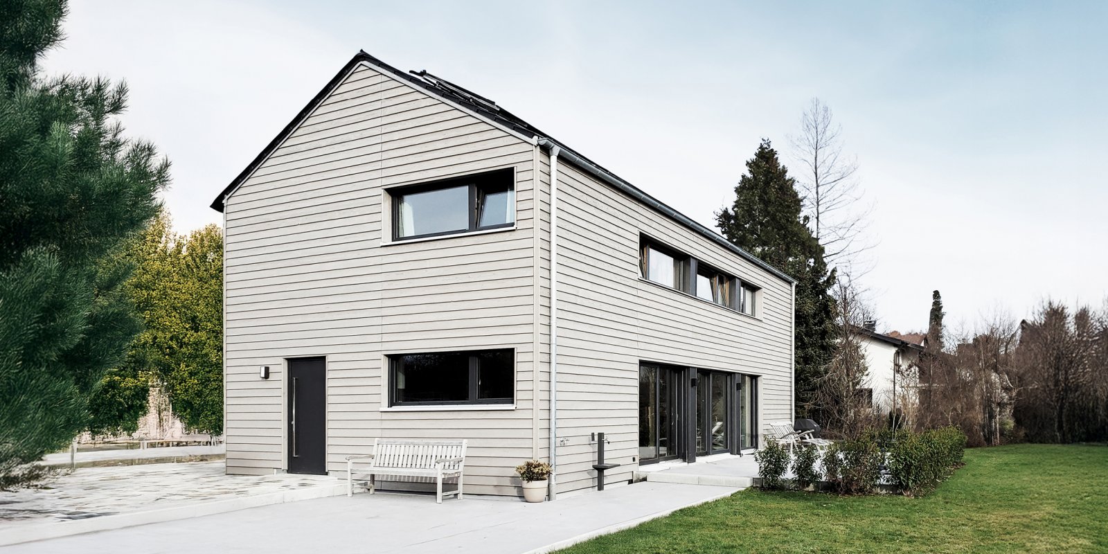 Einfamilienhaus in München Holzbau KFW40