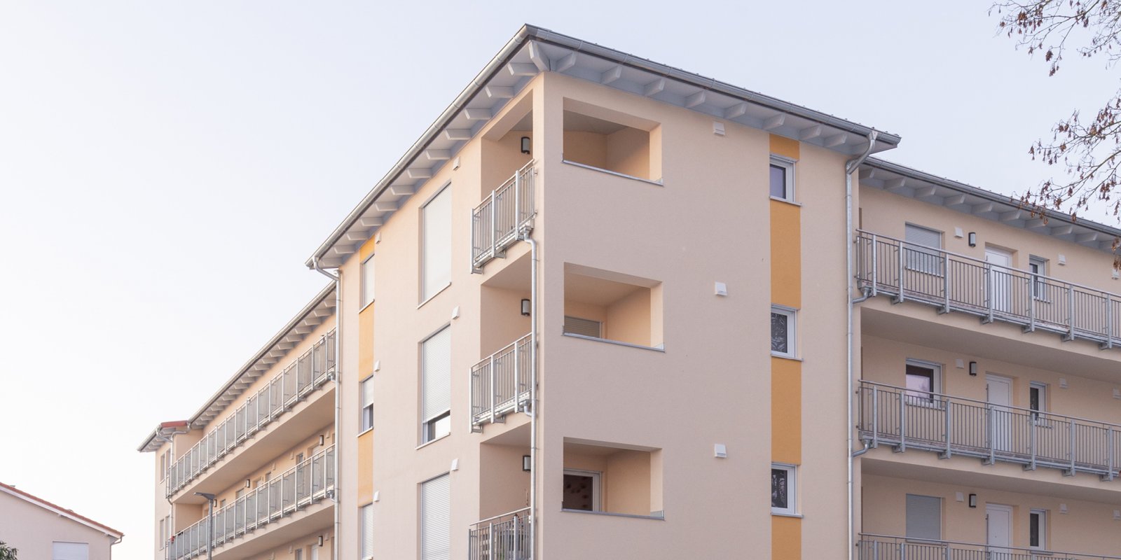 Mehrfamilienwohnhaus im geförderten Wohnbau für die GWG Schwäbisch