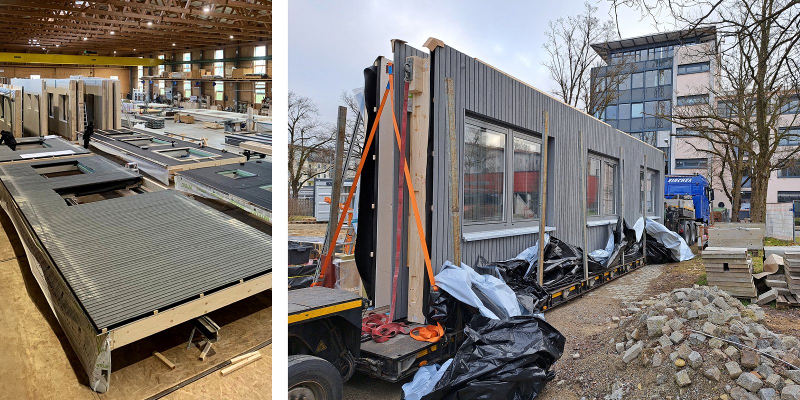 Produktion und Montage V-Bau TH Rosenheim