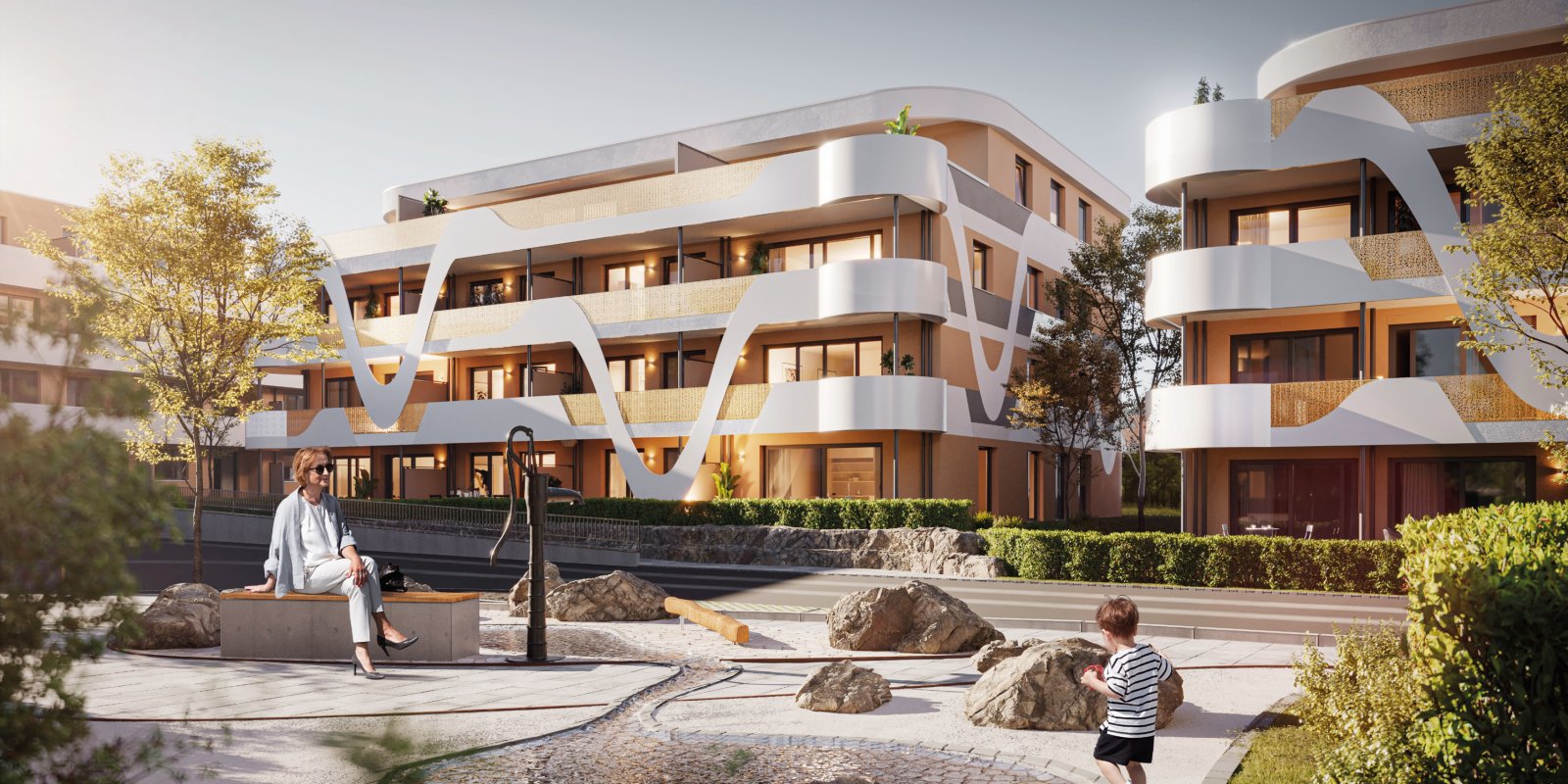 8 Wohngebäude in Maichingen Stuttgart in Holzhybrid