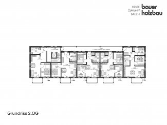 Grundriss gefördertes Wohnbauprojekt in Leutershausen