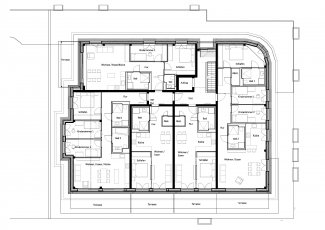Grundriss 8 Wohngebäude in Maichingen Stuttgart in Holzhybrid