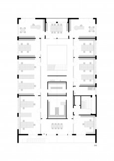Grundriss Bürogebäude Holzbau KFW40 QNG in Satteldorf Gröningen 