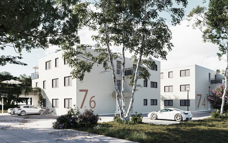 2 Mehrfamilienhäuser Holzbauweise in Satteldorf - KFW40