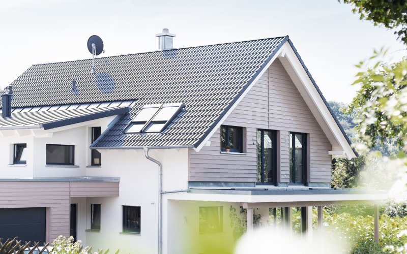 Einfamilienhaus in Hohenlohe Holzbau in KFW40