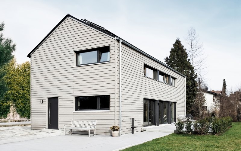 Einfamilienhaus in München Holzbau KFW40