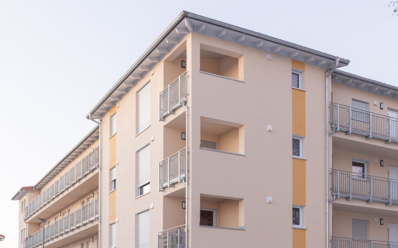 Mehrfamilienwohnhaus im geförderten Wohnbau für die GWG Schwäbisch