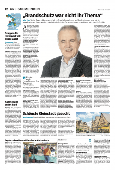 Artikel: Notre Dame - Interview mit Walter Bauer